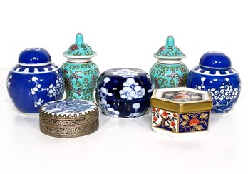 Smaller, Lidded Asian Ceramics