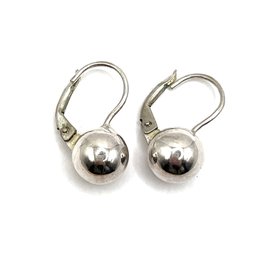 Vintage Italian Sterling Silver Ball Earrings