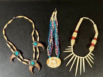 An Eclectic Mix Of Statement Necklaces