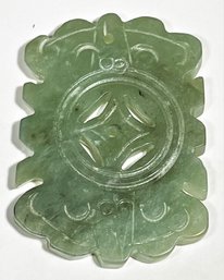 Vintage Hand Carved Asian Jade Amulet