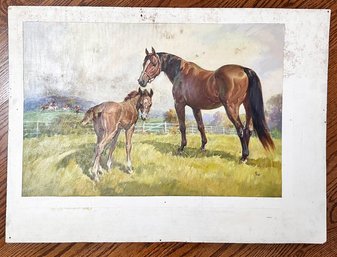 An Original Oil On Board From The 'Brown Horse' Series, ELMORE J. BROWN (American, 1899-1968)