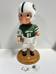 Gemmy NY Jets Rockin Animated Player And Two NY Jets Pins