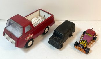 Lot Of 3 Vintage Toy Cars Including Tonka