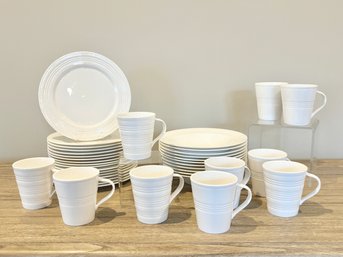 Lenox White Dinnerware - Tin Can Alley Pattern 38 Pieces