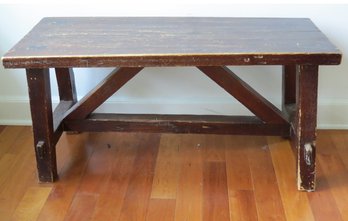 Mortise & Tenon Country Style Coffee Table Or Plant Table