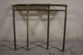 Pair Of Vintage Brass Rails