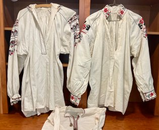 Vintage Hand Embroidered Ukrainian Shirts