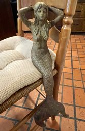 Marvelous Cast Iron MERMAID- Ready To Sit Anywhere - Over 16' Tall