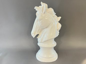 Large Ceramic Horse Head Sculpture