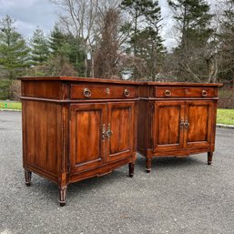 A Pair Of Henredon Inlaid Nightstands