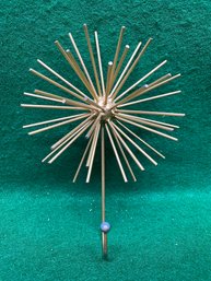 Mid Century Steel Wire Hanging Wall Urchin With Hook.