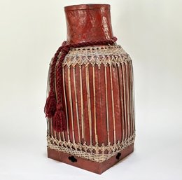 An Early 20th Century Chinese Cane Rice Container