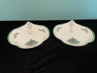 Spode Christmas Tree Handled Tray