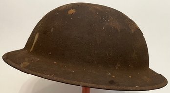 Antique Vintage Old - World War 1 - WWI Steel Helmet - Brodie - Doughboy
