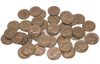 Mix Roll Of 1930's-present Jefferson Nickels - 40 Coins Total