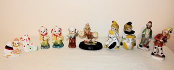 Vintage Lot Of Mid Century Ceramic Clowns