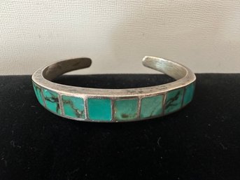 Pretty Turquoise And Silver Bracelet