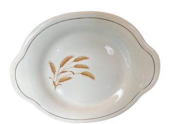 Large Ceramic Serving Platter - Knowles China Wheat Pattern