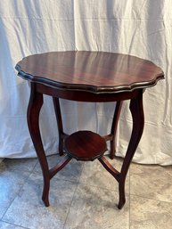 Edwardian Style Two-tiered Wooden Occasional Or Side Table