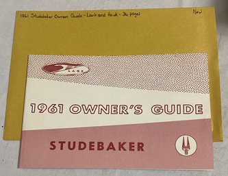 1961 Studebaker Owners Guide- Lark And Hawk