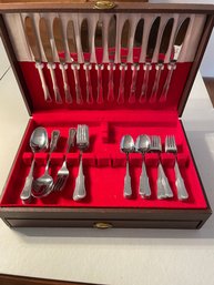 Amefa Holland Stainless Steel Flatware Set With Setting For 12. 57 Pieces.