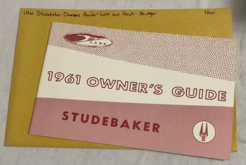 1961 Studebaker Owners Guide- Lark And Hawk