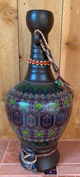 Hand Painted Pottery Vessel