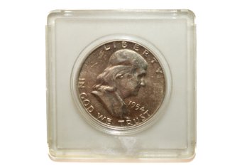 1954-D Franklin Silver Half Dollar Coin