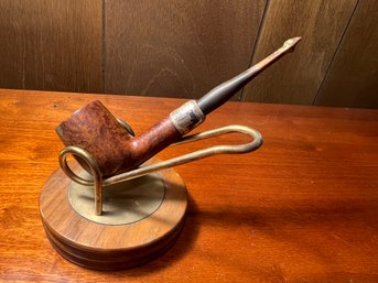 Petersons System Smoking Pipe With Sterling Silver Band