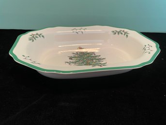 Spode Christmas Tree Square Serving Bowl