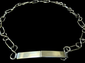 Prada Gunmetal Chain Belt