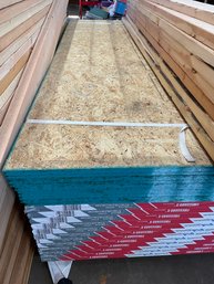 Lumber Lot- ( 10 ) 4' X 8' X 3/4' Tongue And Groove OSB Boards.