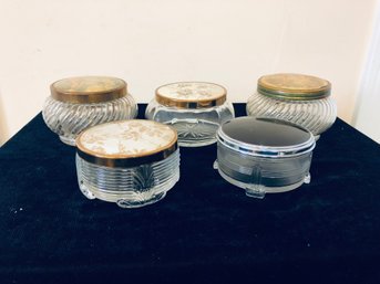 Glass Powder Jar Lot