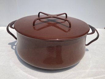 Vintage Mid Century Modern DANSK KOBENSTYLE Enameled Lidded Stock Pot