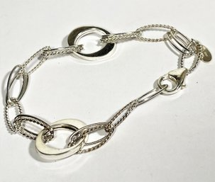 Fine Contemporary Sterling Silver Bracelet By Milros