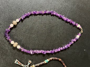 *A Trio Of Colorful Vintage Beaded Necklaces