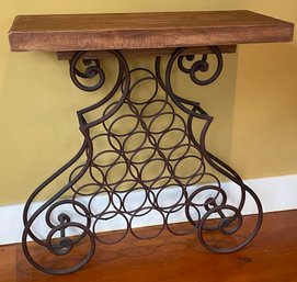 Iron And Wood Console Table