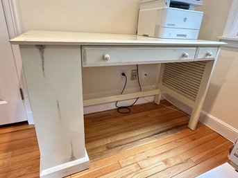 Desk With Side Storage Shelf