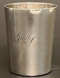 Vintage Sterling Silver Cup Baby Child Mint Julep - Black Starr & Frost Gorham - 2.5 H X 2 - Judy - Holds 6 Oz