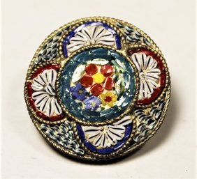 Vintage Italian Micro Mosaic Brooch