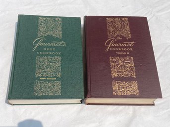 Vintage 1963 GOURMET'S MENU COOKBOOK- Volumes 1 And 2- Clean Hardcover Copies