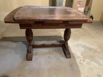 Antique Table With Slide Out Leafs