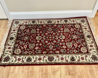 Oriental Style Area Rug With Pad