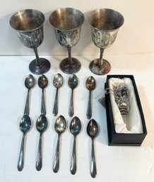 Lot Of Silver Plate Items