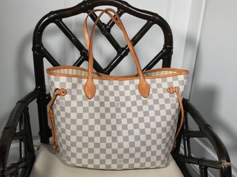 Amazing Authentic LOUIS VUITTON Damier Azur Canvas Neverfull - Large Size - Fabulous Piece In Amazing Shape