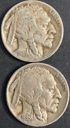 Lot Of 2 Buffalo Nickels 1935, 1935-D