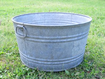 Galvanized Wash Tub With Handles