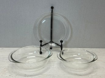 A Lot Of THREE Pyrex Serving Pieces