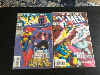 2 The Uncanny X-men Comics. #309&310.   Lot 121