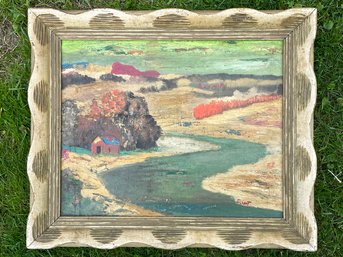 An Early 20th Century Oil On Canvas, Pastoral Scene, Signed Gilbert